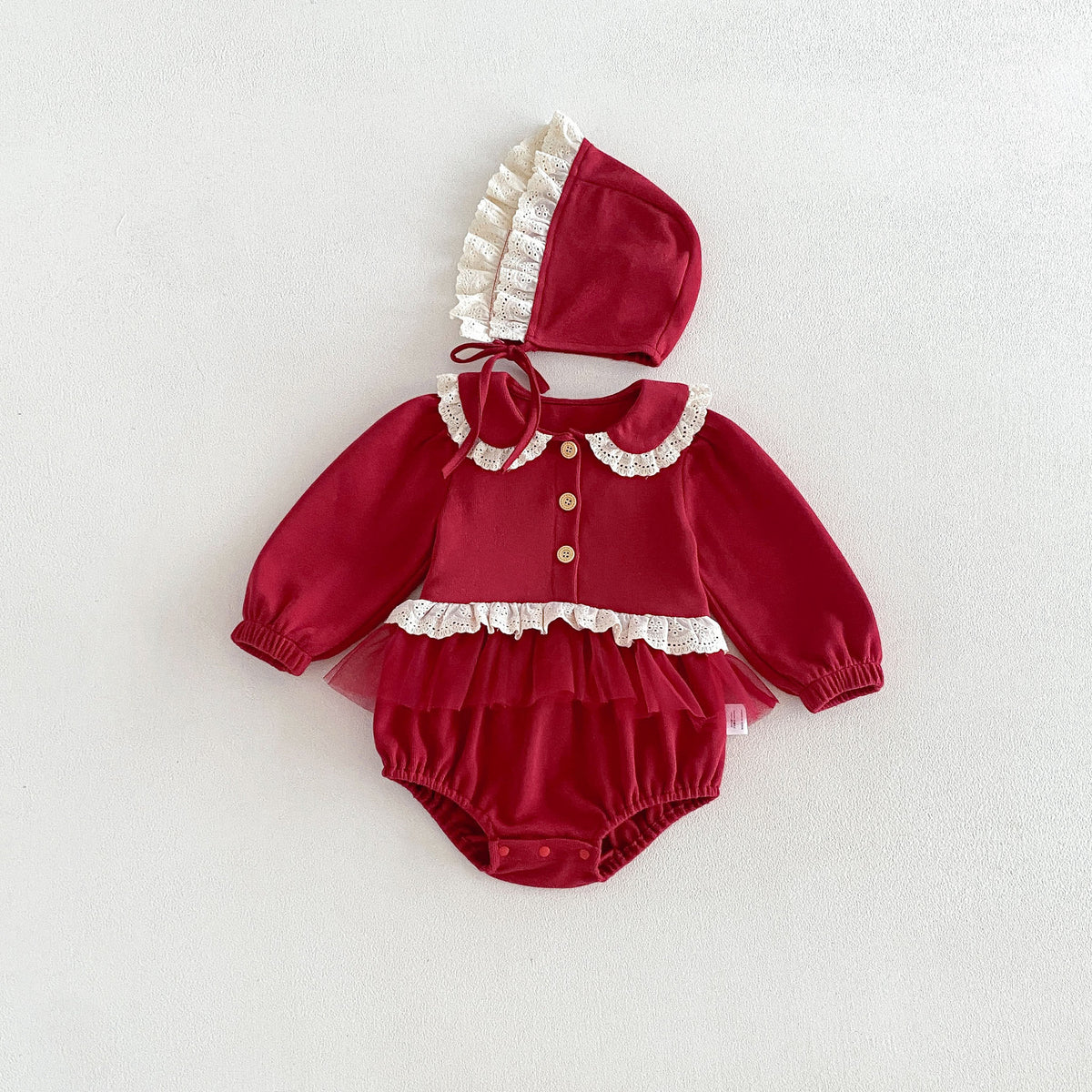 Little Red Riding Hood Romper & Bonnet Set