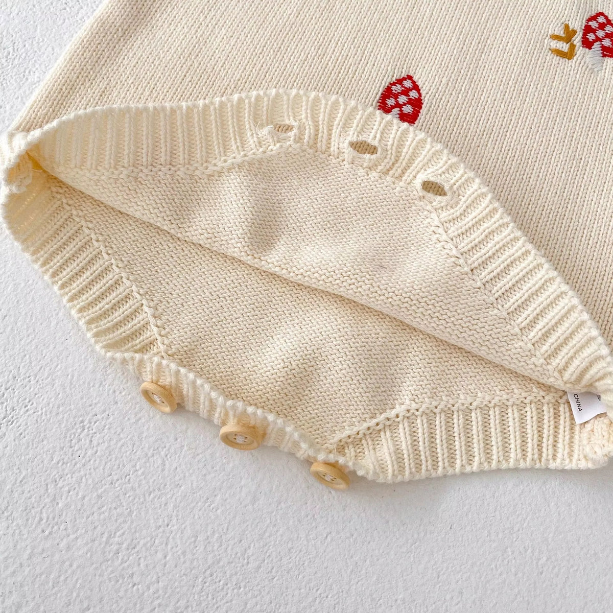 Little Mushroom Knitted Romper