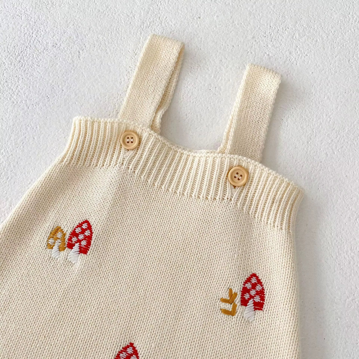 Little Mushroom Knitted Romper
