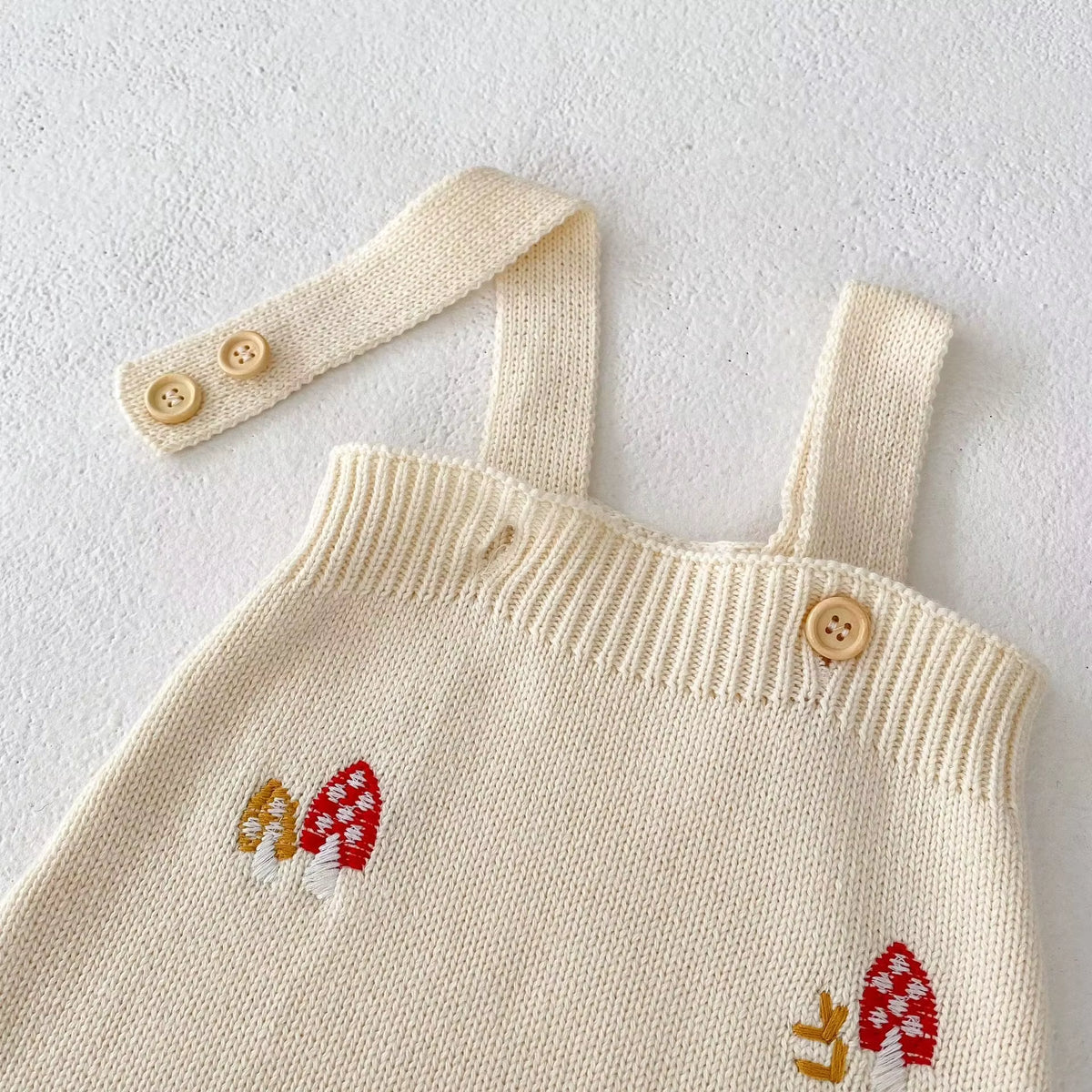 Little Mushroom Knitted Romper