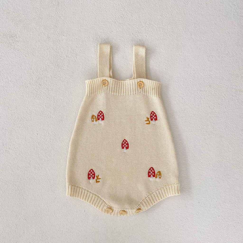 Little Mushroom Knitted Romper