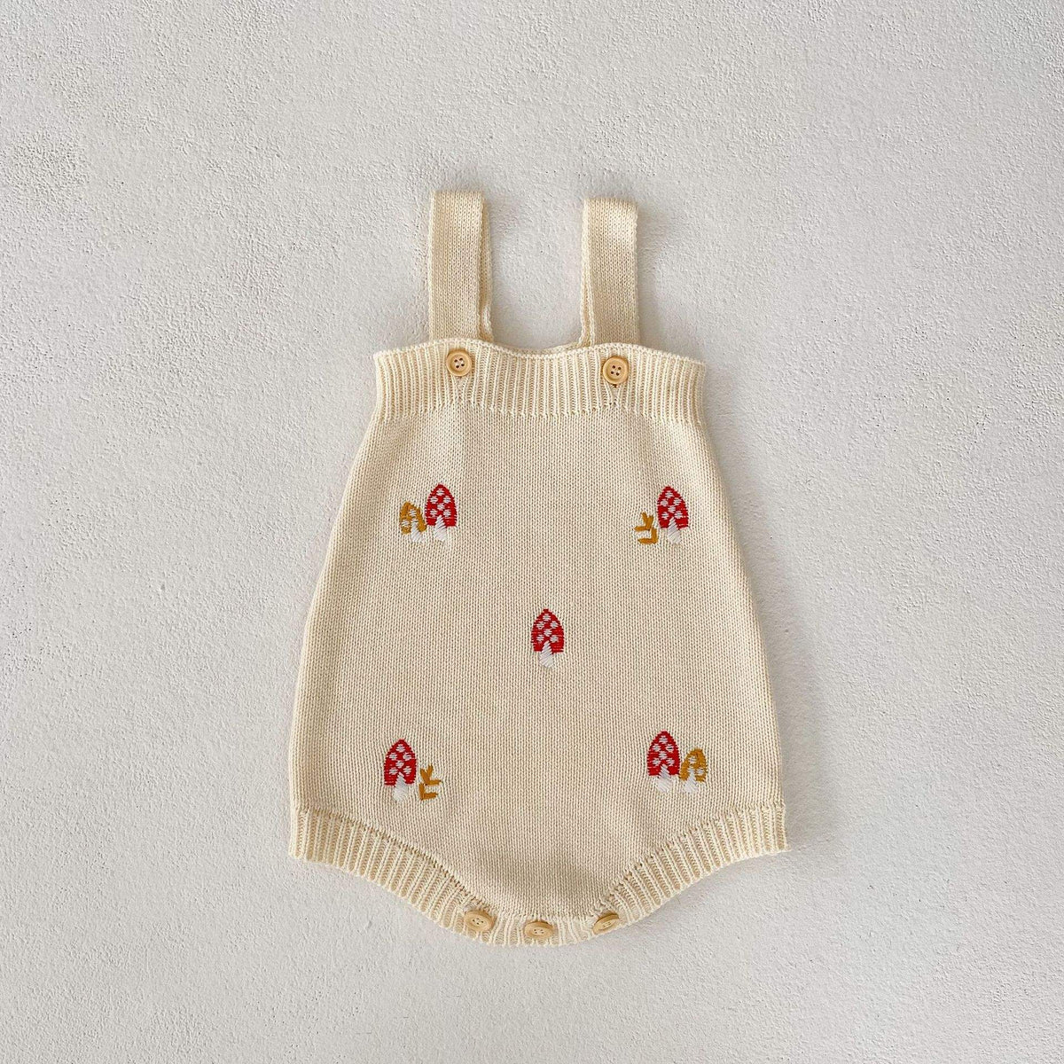 Little Mushroom Knitted Romper