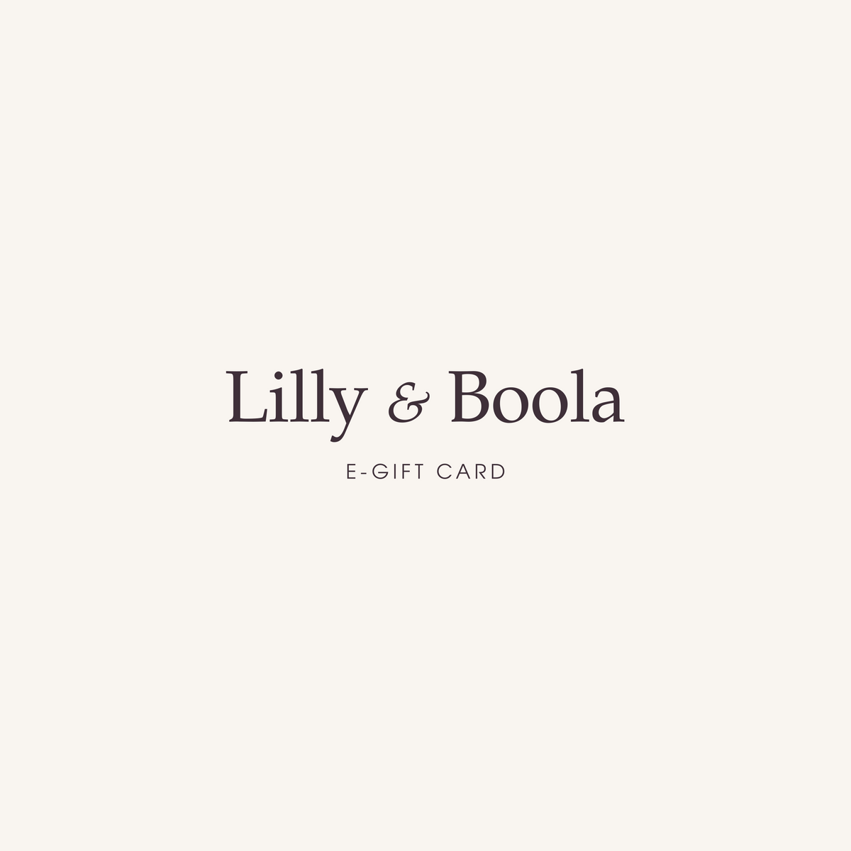 Lilly & Boola Gift Card